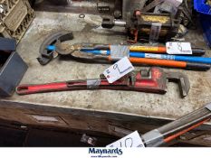 (2) pipe wrenches
