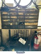 (2) fittings bins with contents and clamps