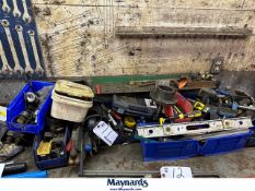 lot of mixed hand tools