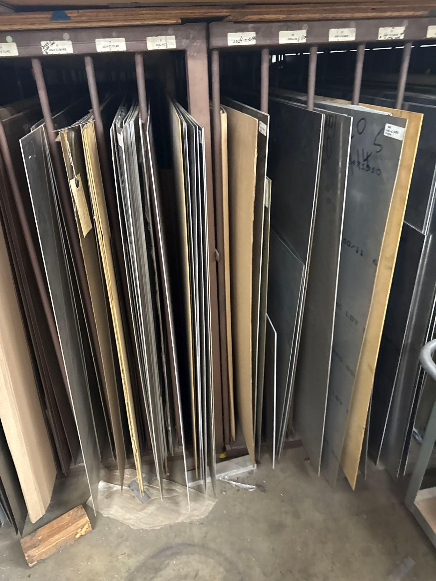 Rack with Assorted Material: Stainless Steel & Aluminum Metal Sheets ...