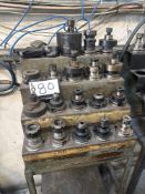 (20) Cat 40 Tool Holders with Tool Tray