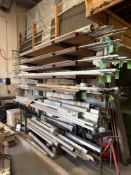 Assorted Aluminum Bar Stock with Rack