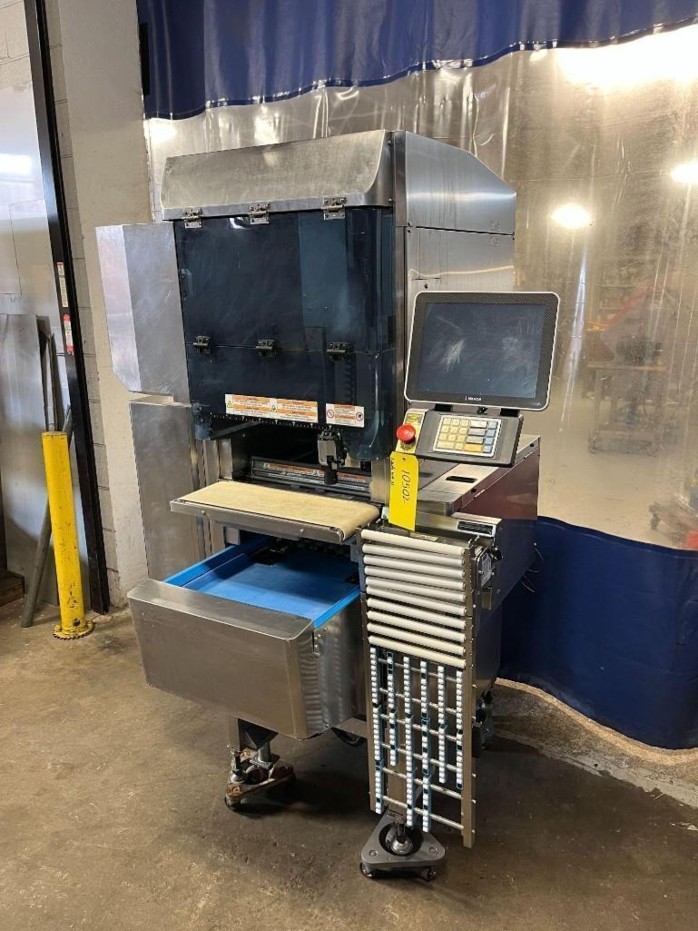 Ishida WM-AI Over wrap packaging machine, SN. 100216209, all stainless ...