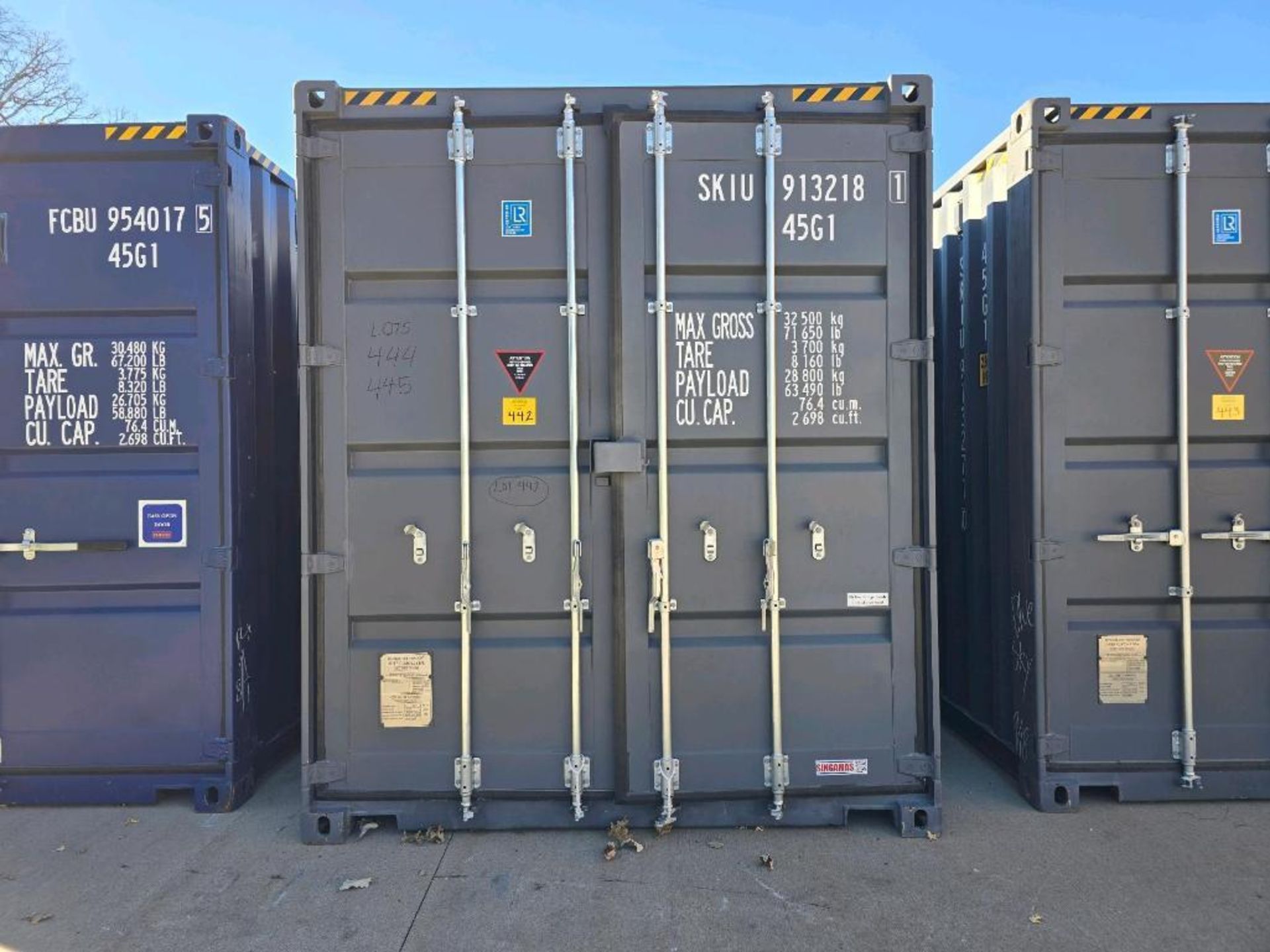 40' Shipping Container NOT Including Contents. For rigging and removal ...