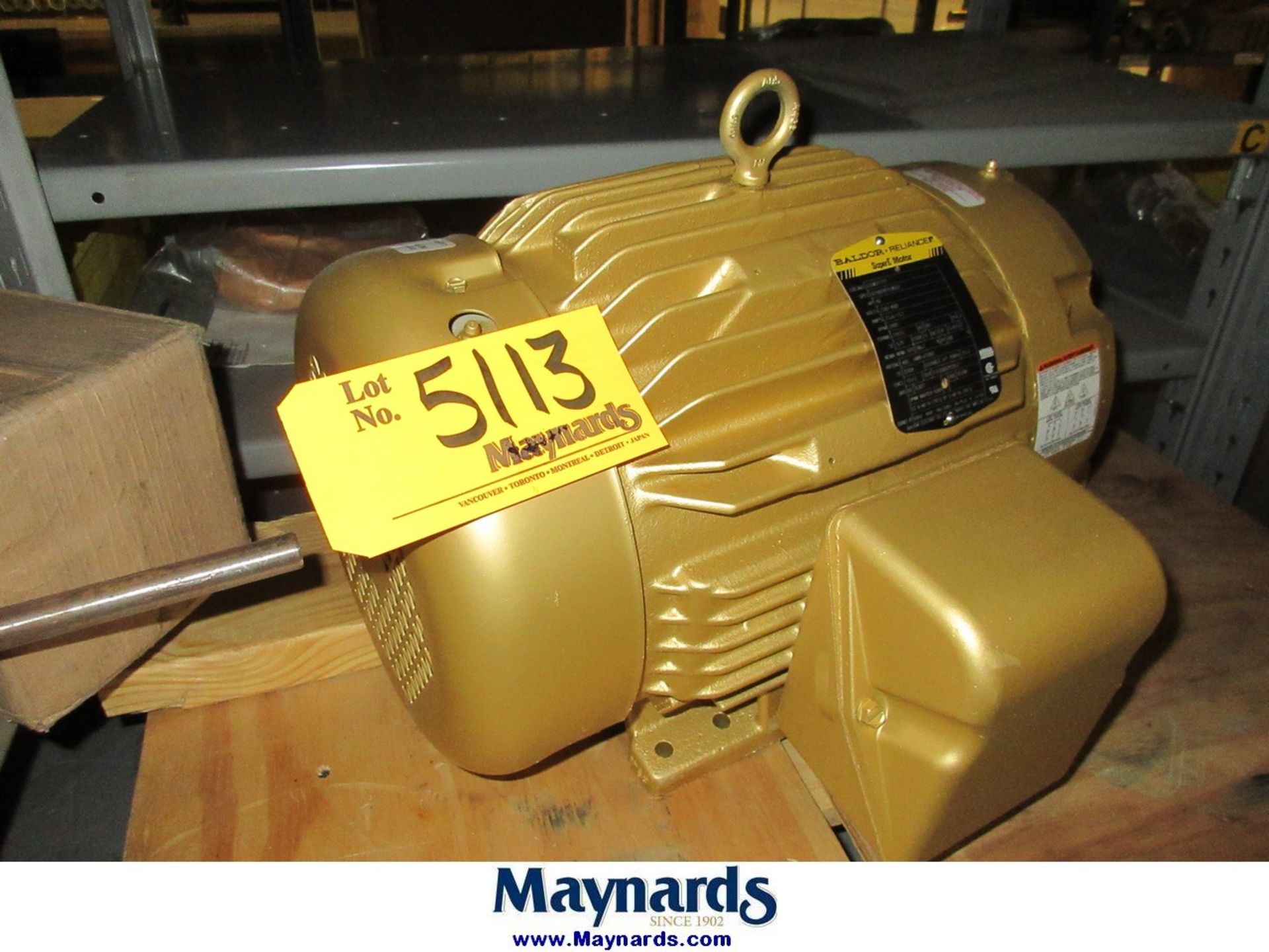 Baldor Reliance 10HP AC Motor Frame 215TC, RPM 3485 [Loc: MRO Crib]