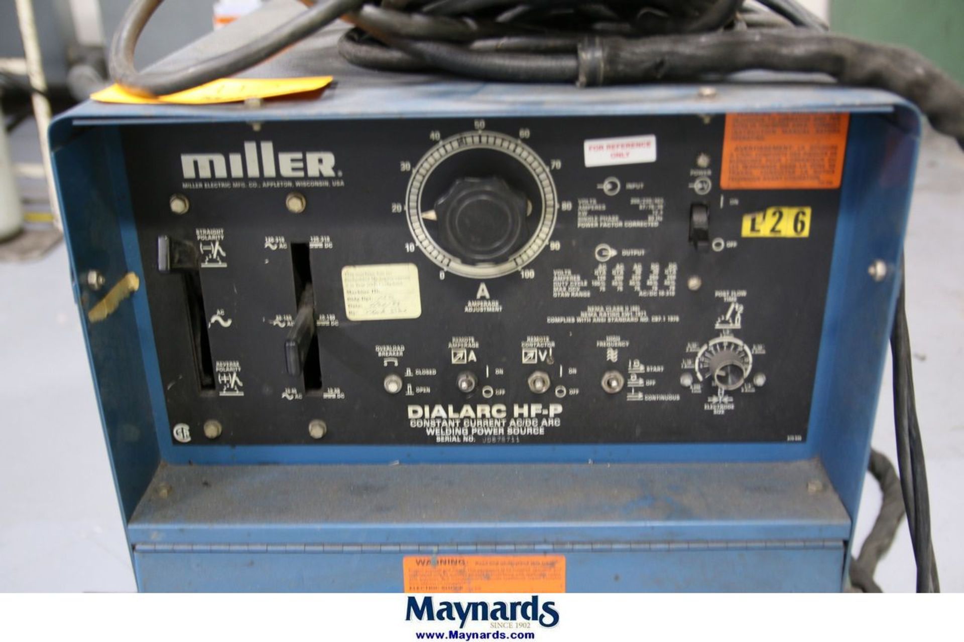 Miller Dialarc HF-P AC-DC Arc Welding Power Source 230/460 Volt, 1 ...