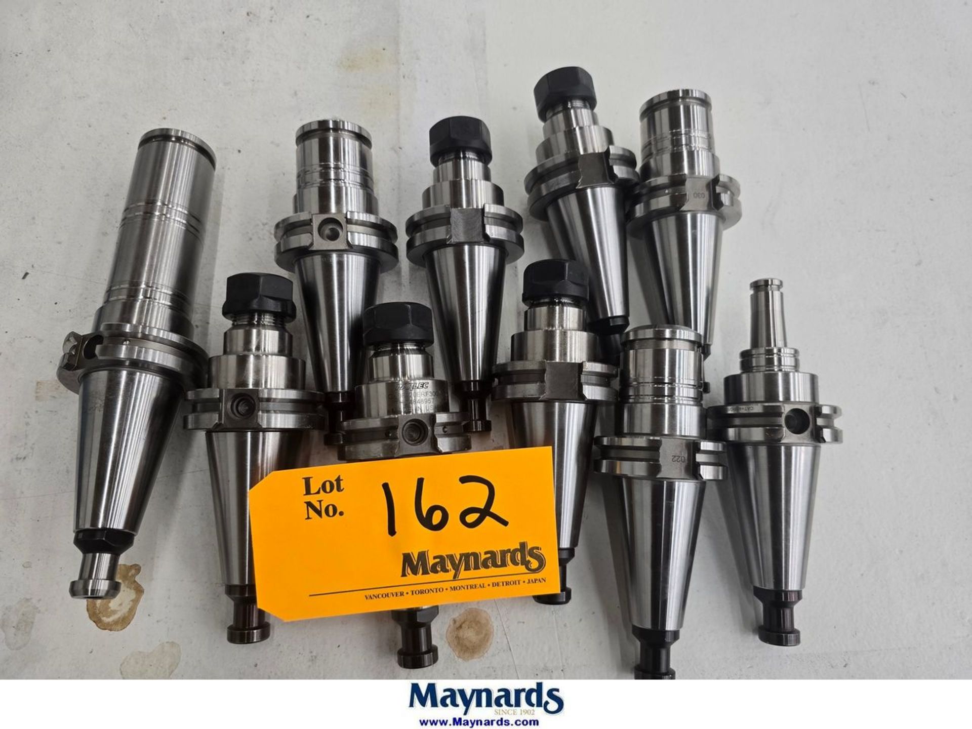 Lot of (10) CAT 40 Plus Tool Holders Lot of (10) CAT 40 Plus Tool Holders