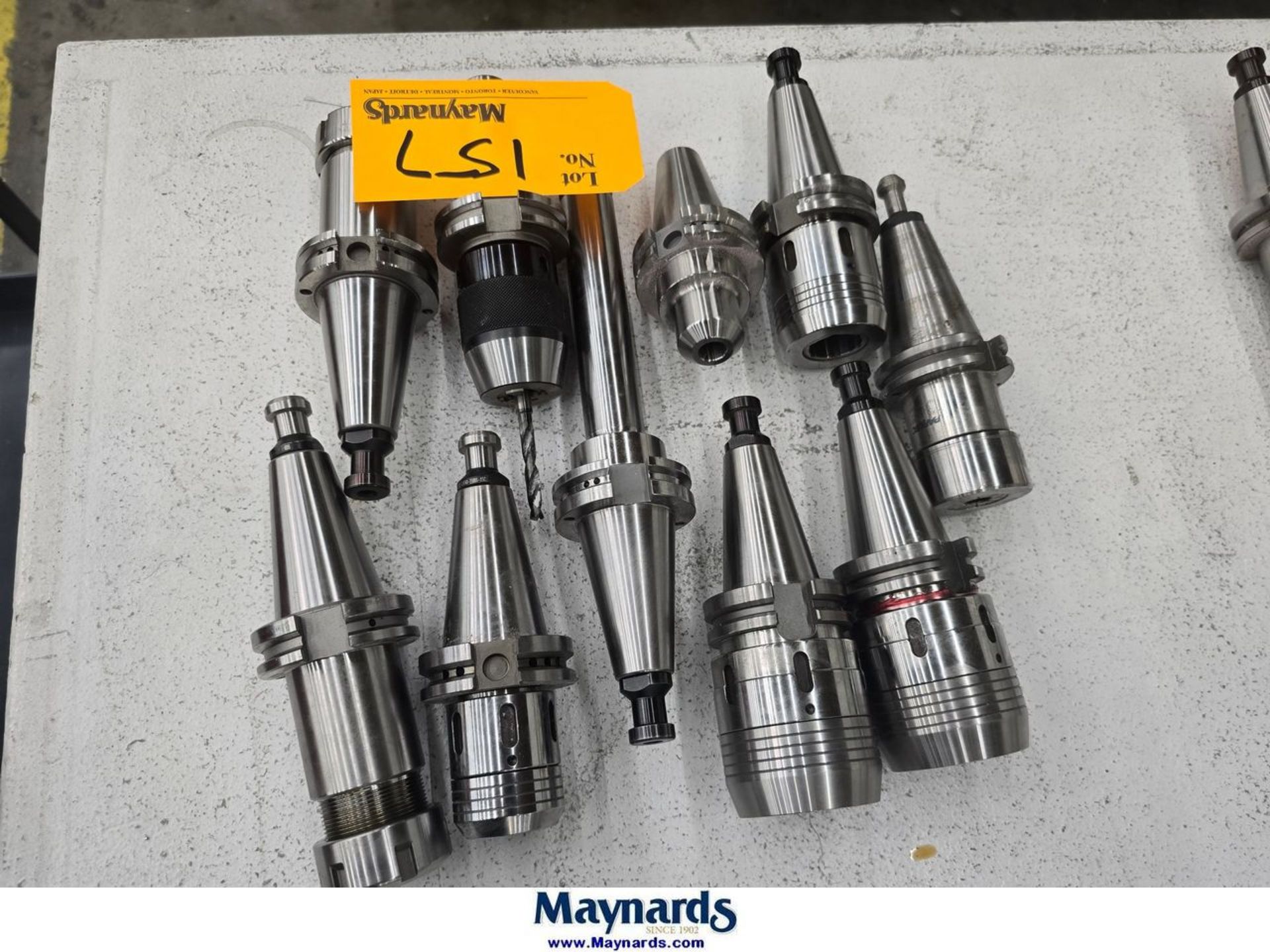 Lot of (10) CAT 40 Tool Holders Lot of (10) CAT 40 Tool Holders
