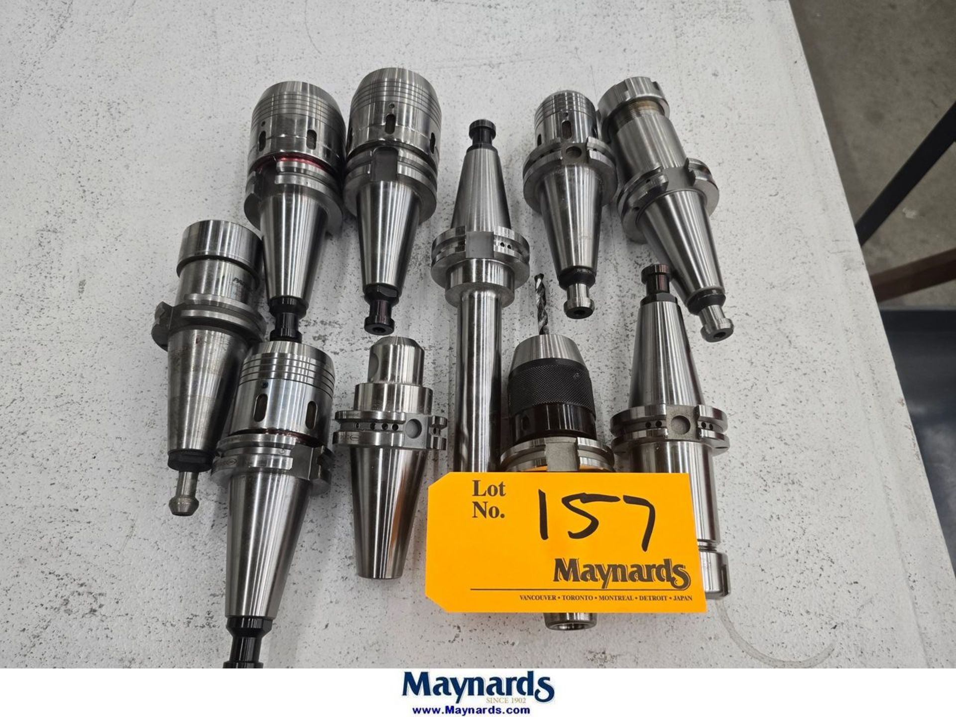Lot of (10) CAT 40 Tool Holders Lot of (10) CAT 40 Tool Holders