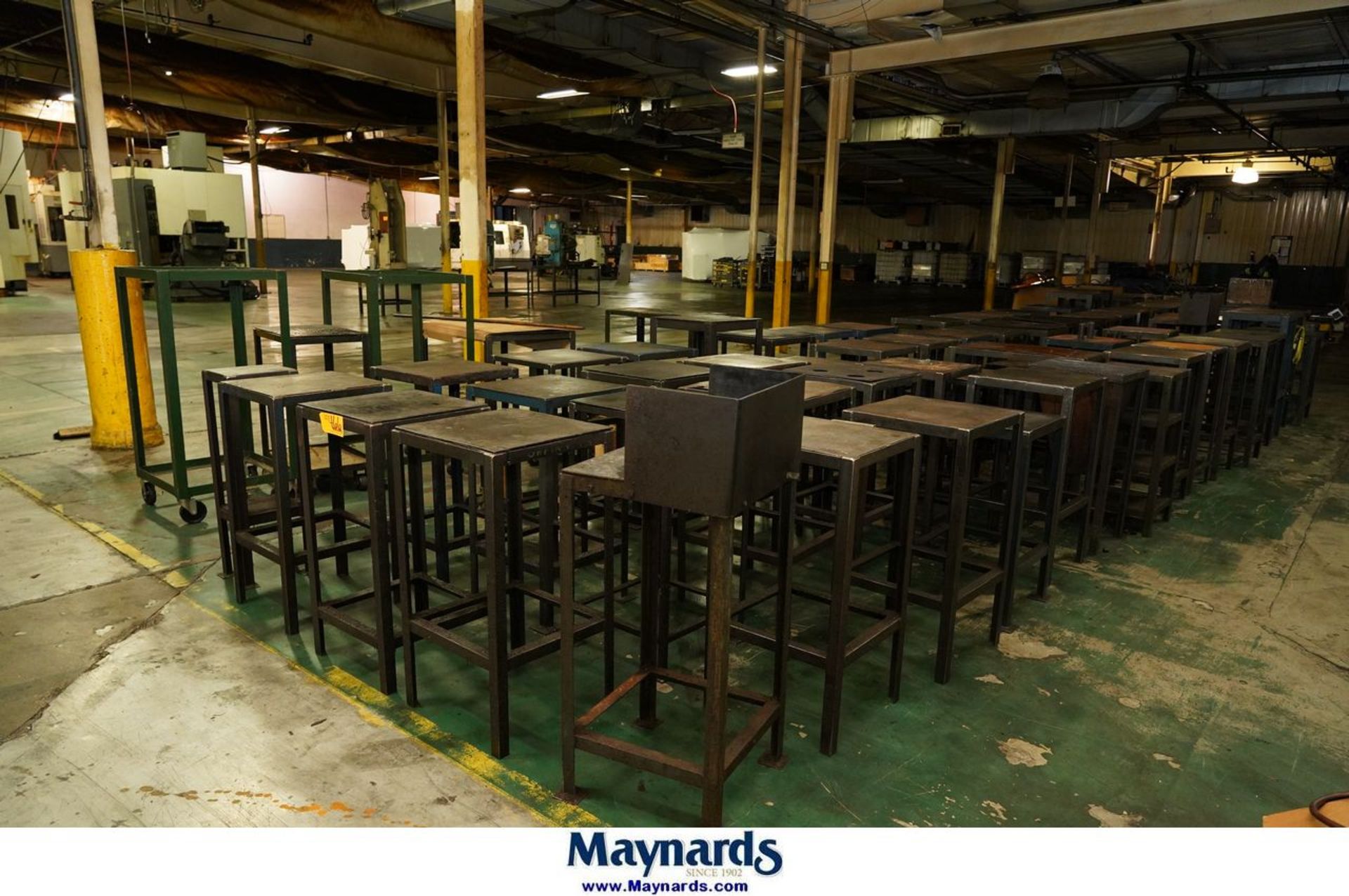 (48) Tall Metal Fab Shop Tables