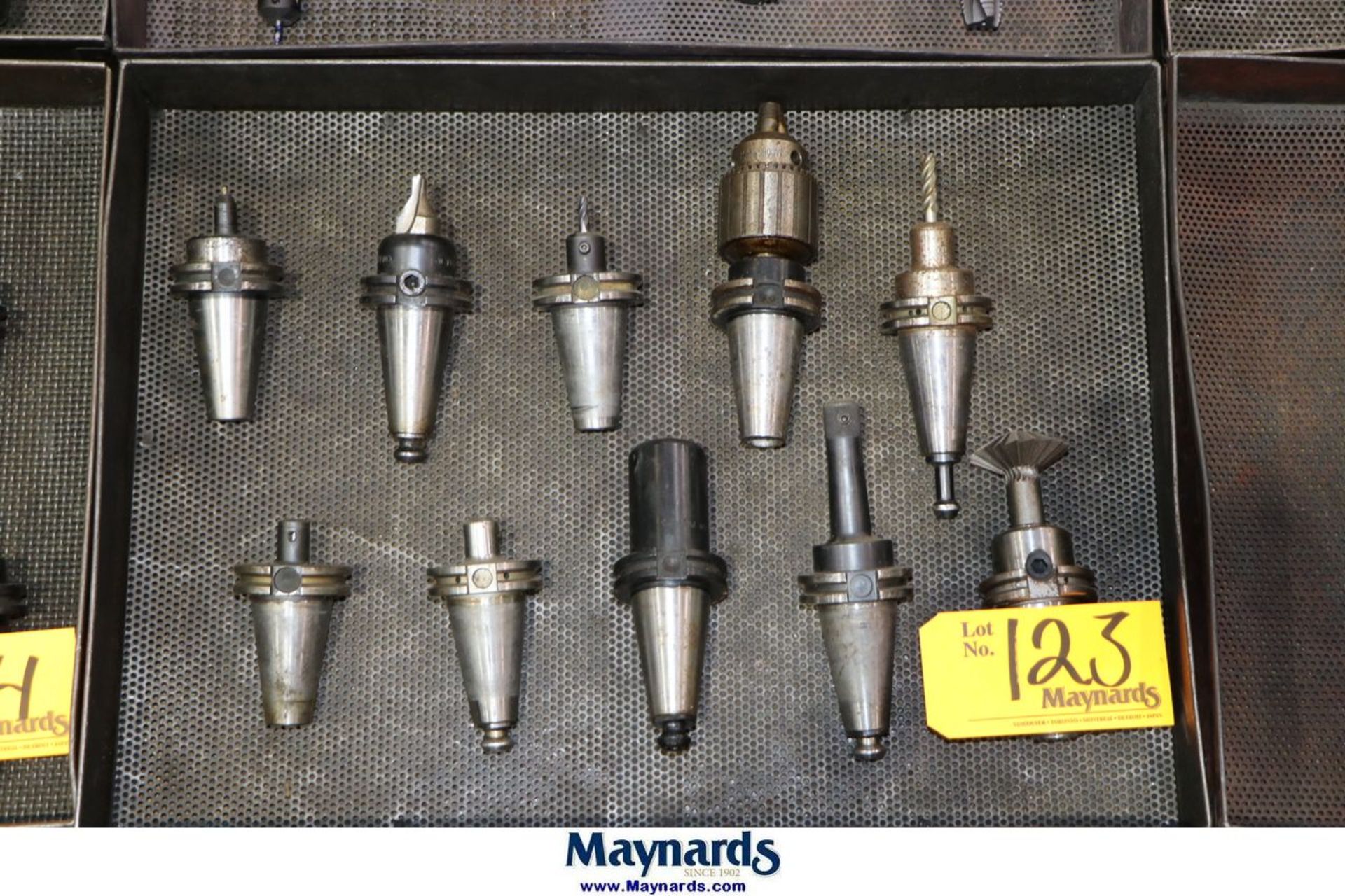 { Choice of lots: 123, 124, 125 } Lot Of (10) Cat40 Tool Holders ...