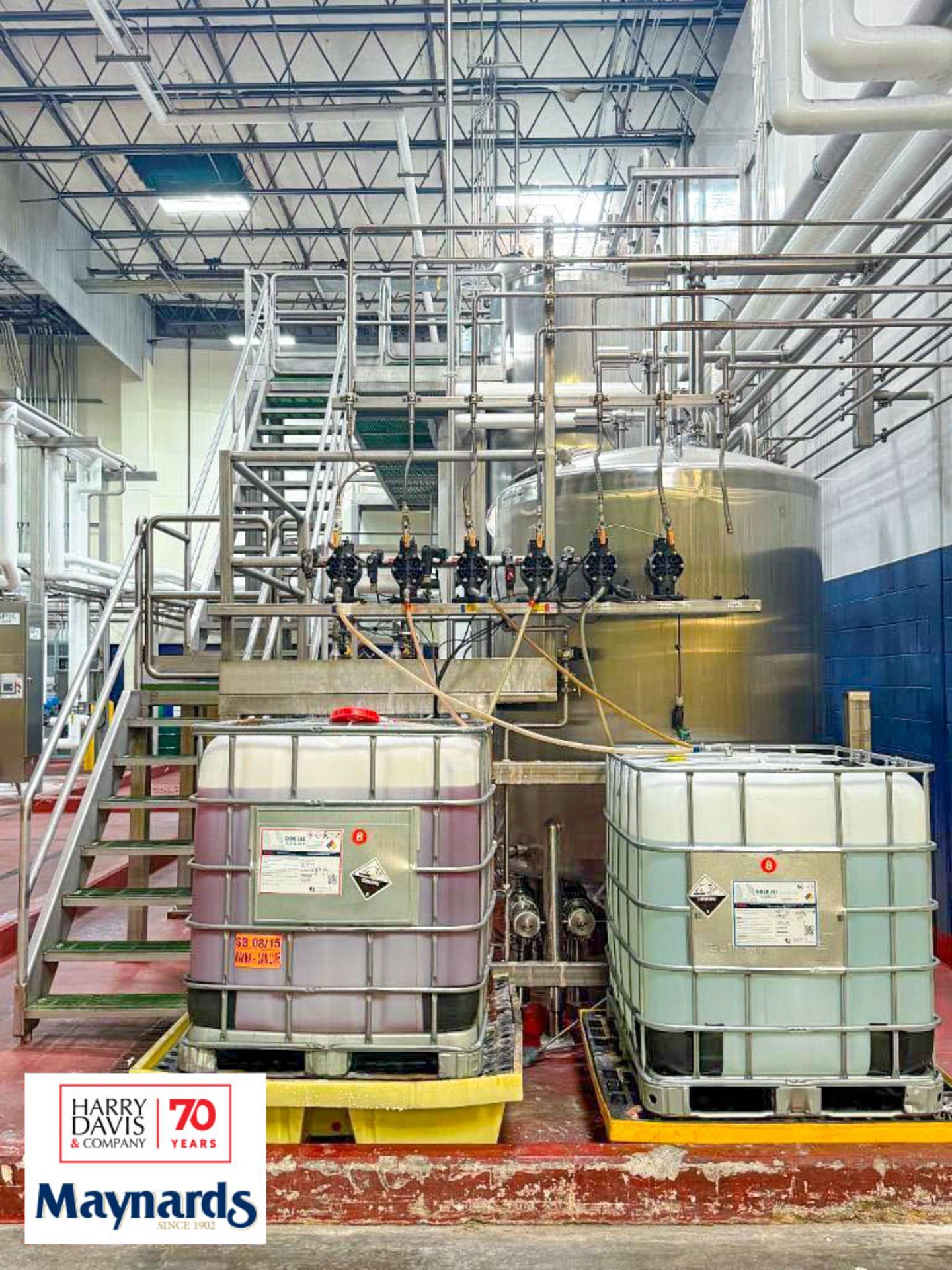 2015 4-Tank Dual CIP System, Including: (3) 1,000 Gallon S/S CIP Tanks ...