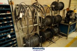 3 Hose Racks with (6) Spools of Hose