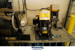 Parker Hydraulic Karry Krimp Bench Mount Hose Crimping System and Chop Saw