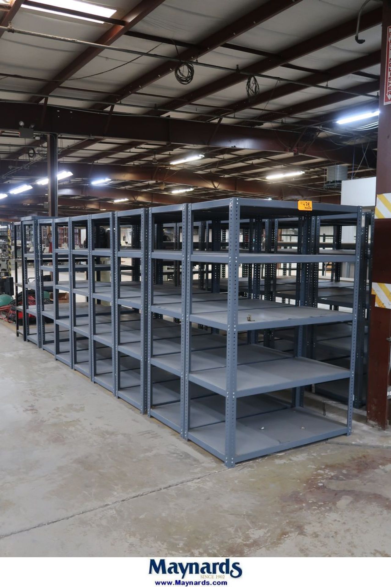 { Group of lots: 476, 477, 478 } Uline Adjustable Steel Shelving Units