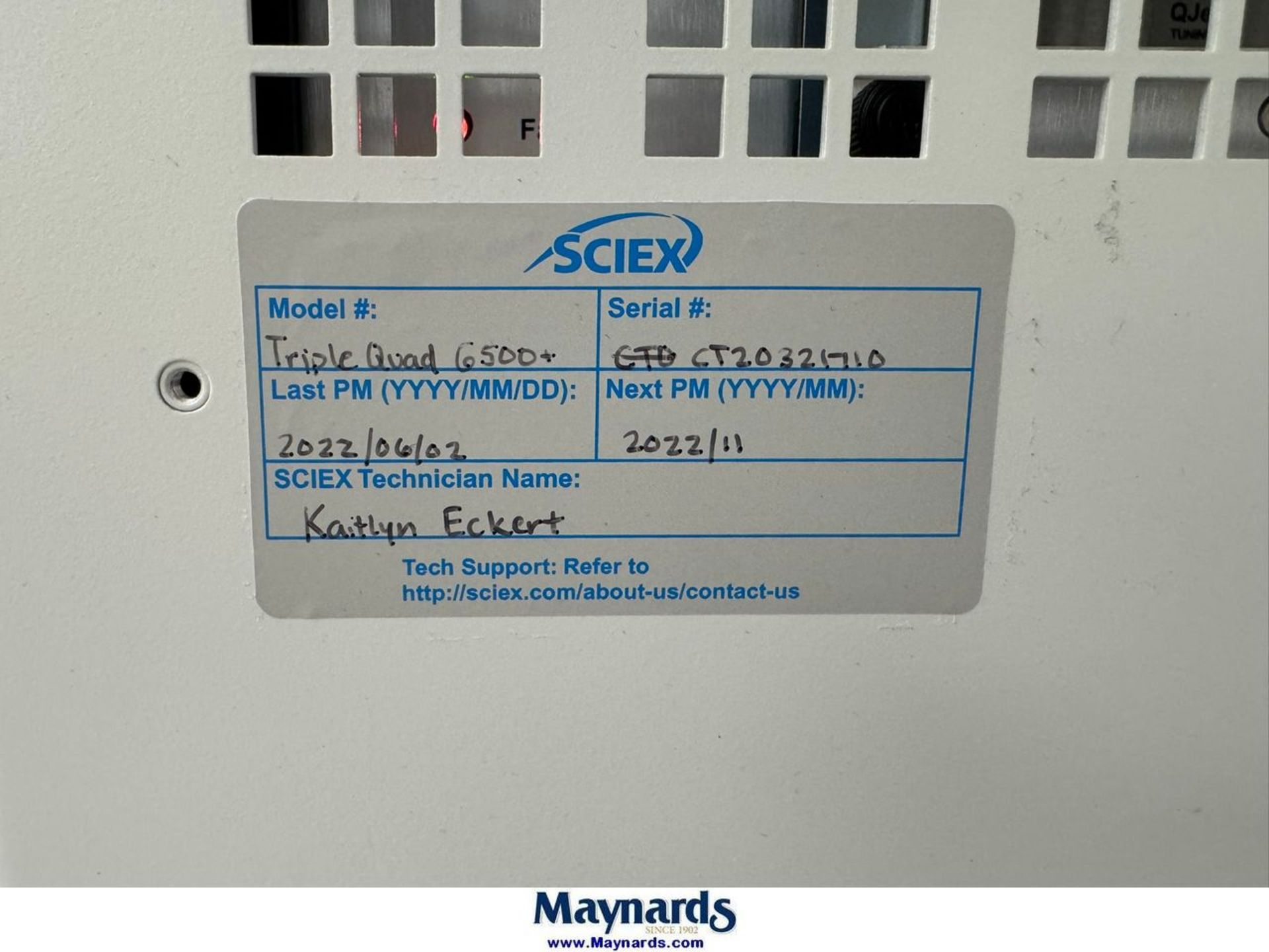 Sciex Triple Quad 6500+ w/ 2017 Agilent Technologies 1290 Infinity II ...