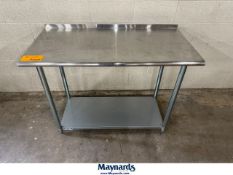 Hally S/S Table (4' W x 2' D x 35" High), Model HSW-2448SB