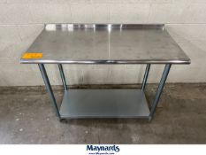 Hally S/S Table (4' W x 2' D x 35" High), Model HSW-2448SB