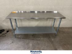Hally S/S Table (6' W x 2' D x 35" High), Model HSW-2472SB