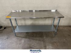 Hally S/S Table (6' W x 2' D x 35" High), Model HSW-2472SB