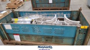 Steel bin with all aluminum cable trays in it - BIN NOT INCLUDED