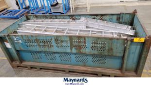 Steel bin with all aluminum cable trays in it - BIN NOT INCLUDED