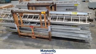 (2) steel racks with aluminum tracking