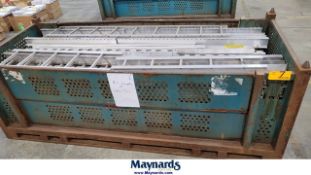 Steel bin with all aluminum cable trays in it - BIN NOT INCLUDED