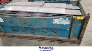 Steel bin with all aluminum checker plate in it - BIN NOT INCLUDED