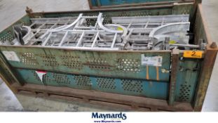 Steel bin with all aluminum cable trays in it - BIN NOT INCLUDED