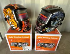 (2) PCS: Auto Darkening Welding Helmet