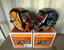 (2) PCS: Auto Darkening Welding Helmet