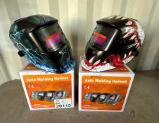 (2) PCS: Auto Darkening Welding Helmet