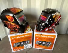 (2) PCS: Auto Darkening Welding Helmet