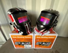 (2) PCS: Auto Darkening Welding Helmet