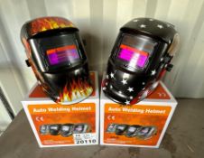 (2) PCS: Auto Darkening Welding Helmet