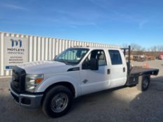 2012 Ford F350 Super Duty Lariat XL Crew Cab Flatbed Truck