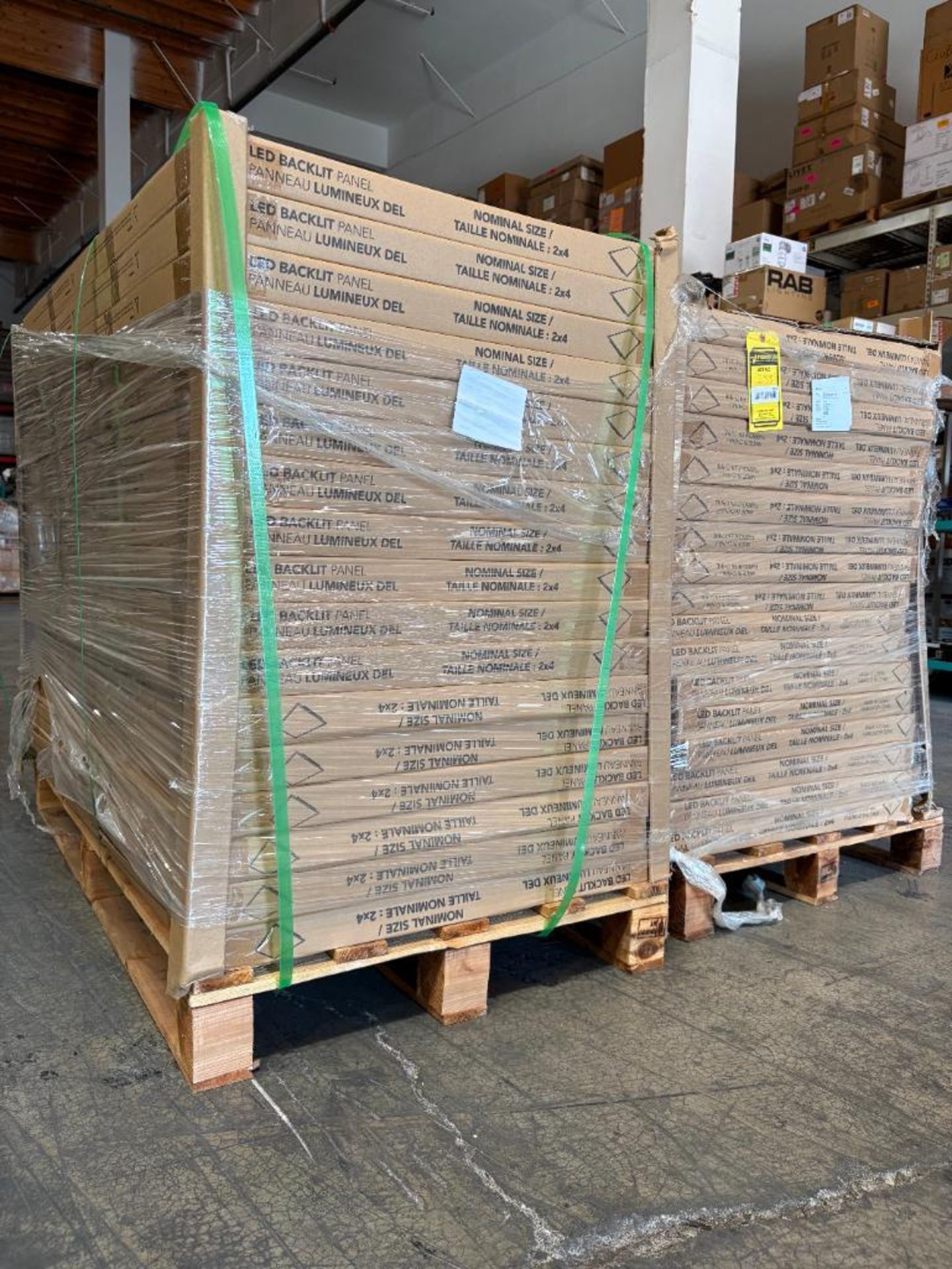 Google Led Pallets { Choice of lots: 256, 257, 258, 259, 260 } (2) Pallets of 2'x4' LED ...