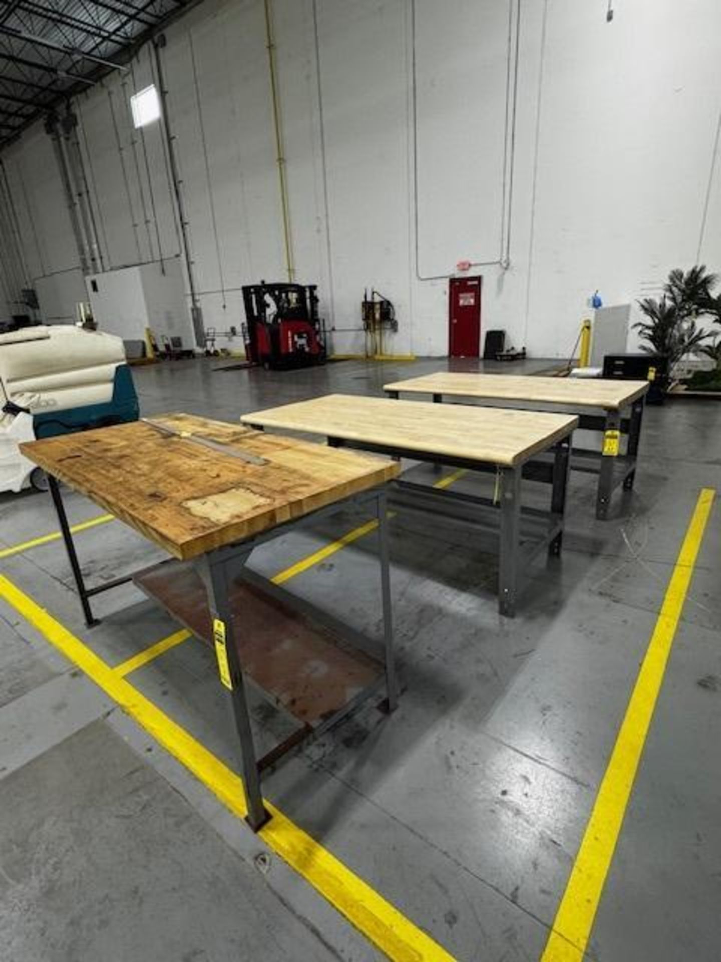 (3x) Butcher Block Tables; (2) 6' X 3' & (1) 5' X 2' 6