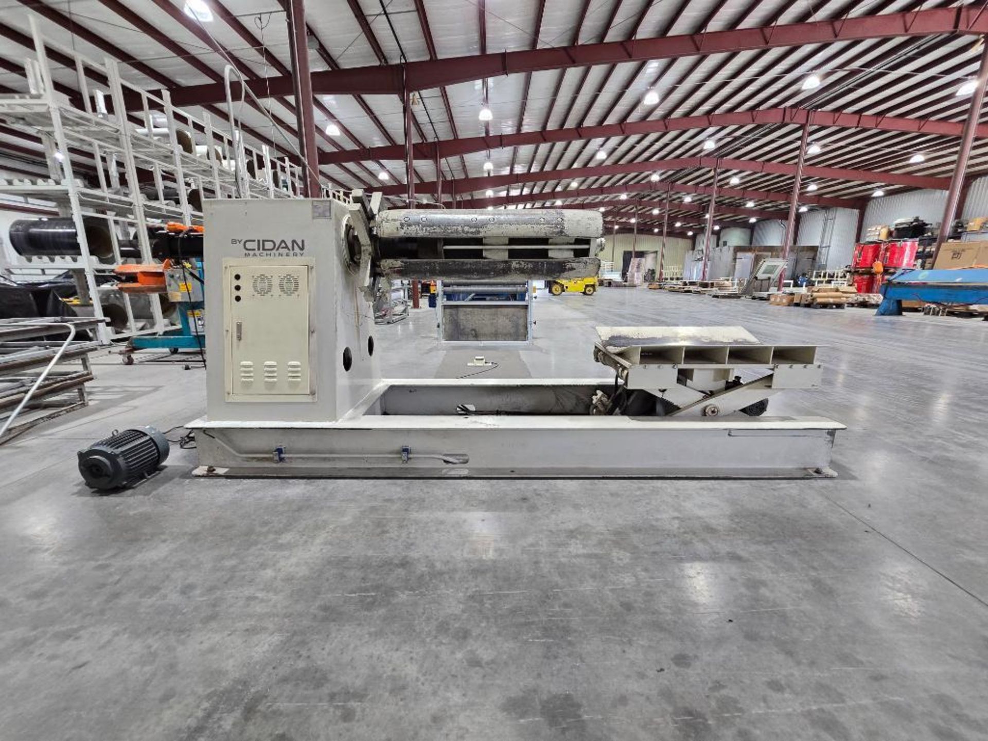 Cidan Decoiler, Model OSX16-35MPM, S/N 860342615, Hydraulic Coil Lift ...