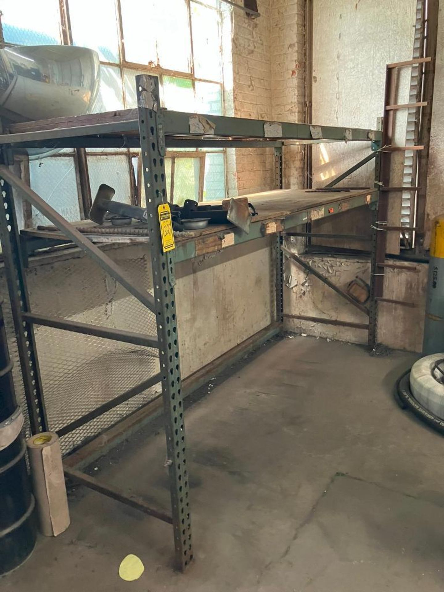 Pallet Racking Filter Storage Balance of Room, Consisting of (2) Sections of Pallet Rack w/ Assorted ...