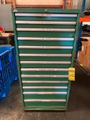 Lista 13-Drawer Cabinet w/ Assorted Punch Press Tooling