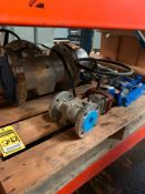 Pallet w/ ABZ 3" Butterfly Valves, 2" Ball Valve, Powell 6" Gate Valve, 3003FE