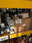 Contents of Shelf; Axil Live Tool Holder, Wilson Tool Punch Press Dies, Assorted Starters, Assorted