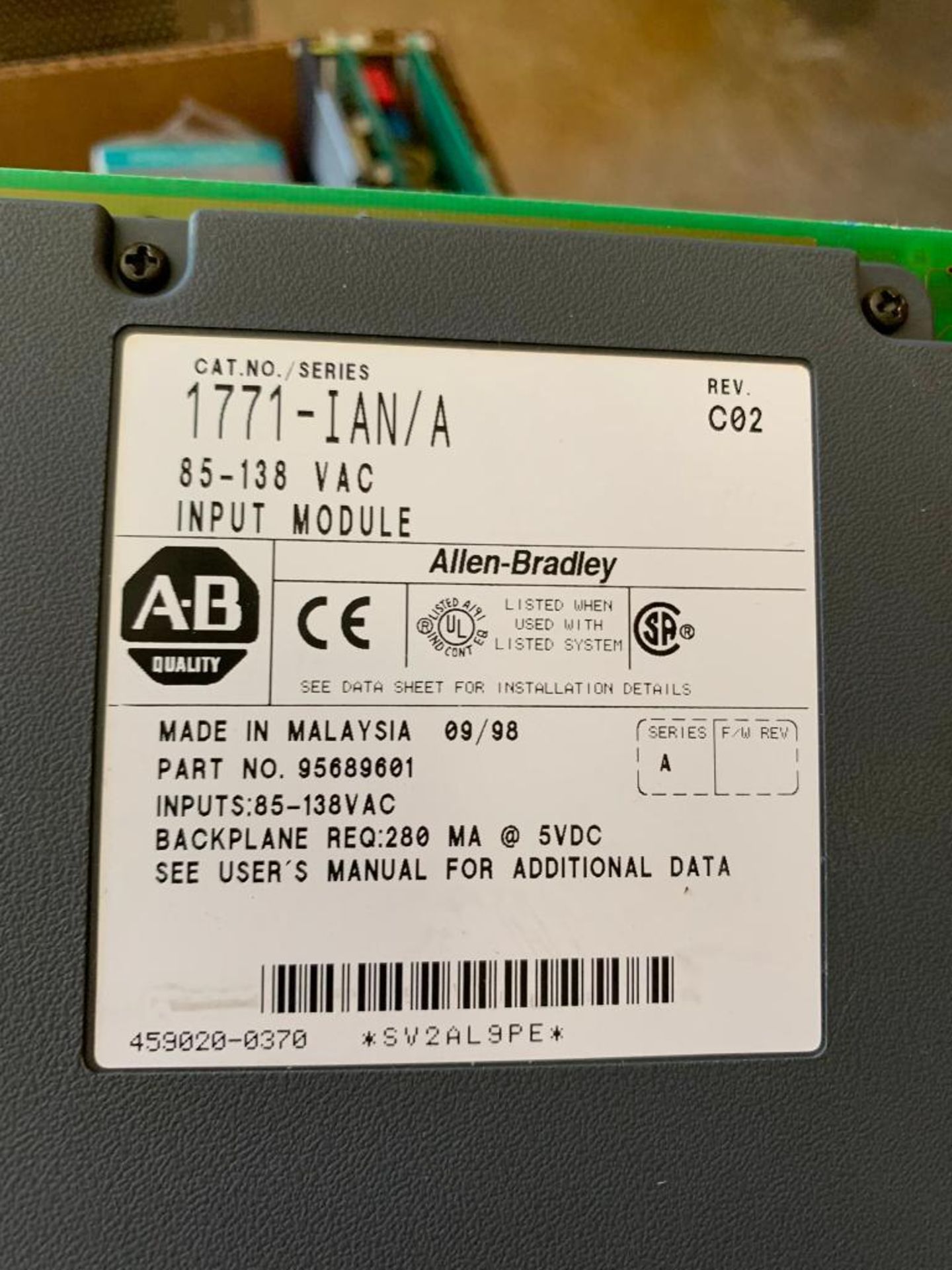 { Group of lots: 52, 53 } Assorted Modules, Controllers, Allen-Bradley ...