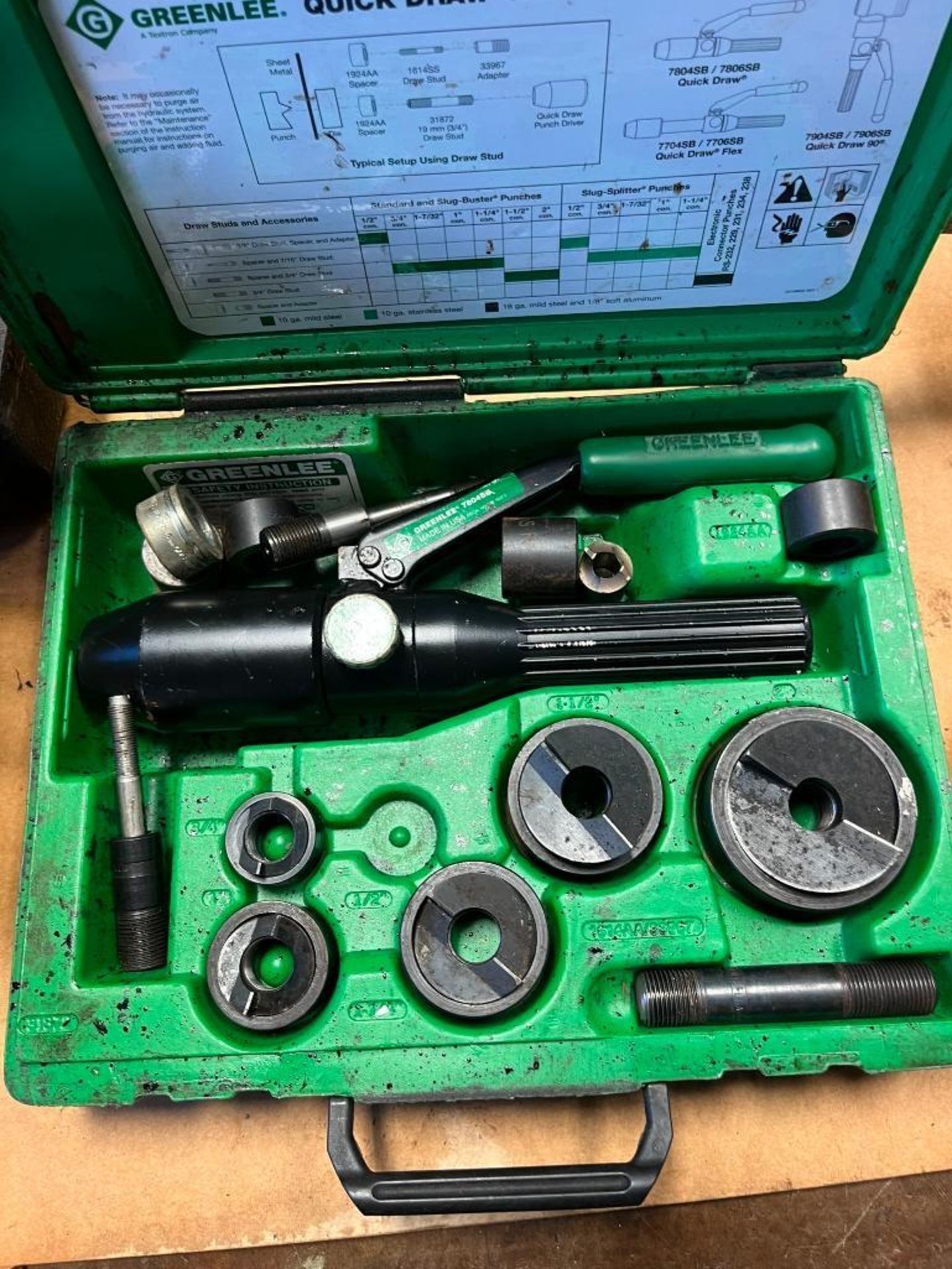 { Group of lots: 7, 8, 9, 10, 11 } Greenlee 7804SB Quick Draw Hydraulic ...