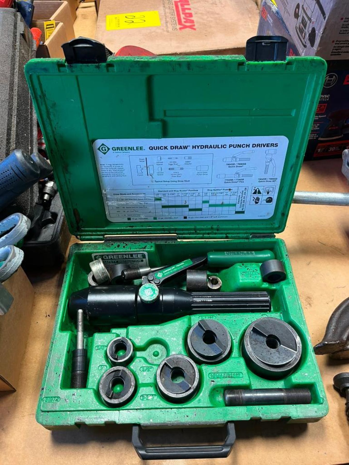 { Group of lots: 7, 8, 9, 10, 11 } Greenlee 7804SB Quick Draw Hydraulic ...