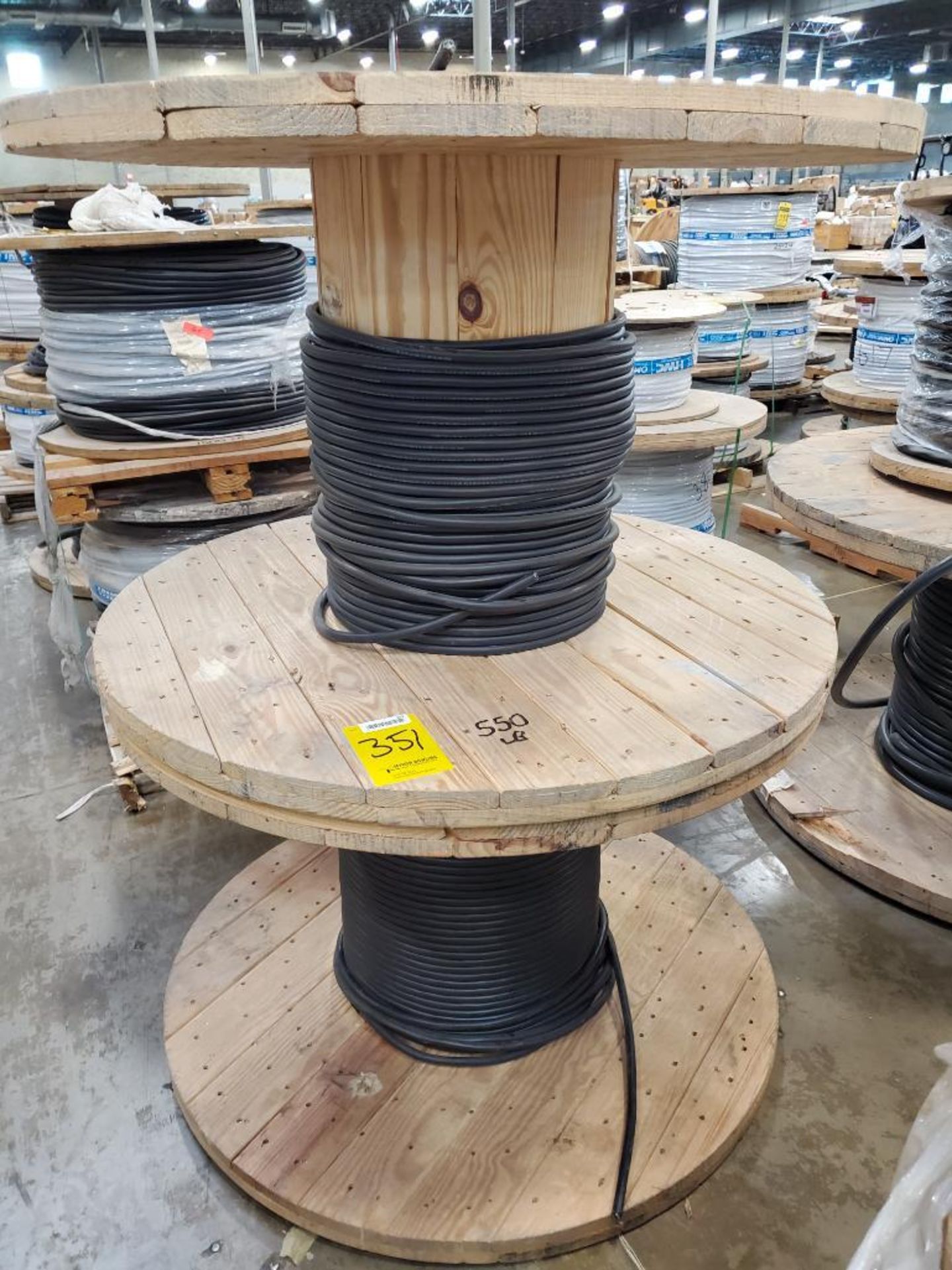 (2) Partial Spools of Belden 12 AWG-4Cord TC-ER-VFD Copper Cable Wire ...
