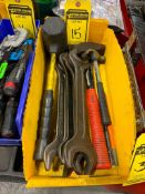 Box w/ Hammers, Punches, Wrenches