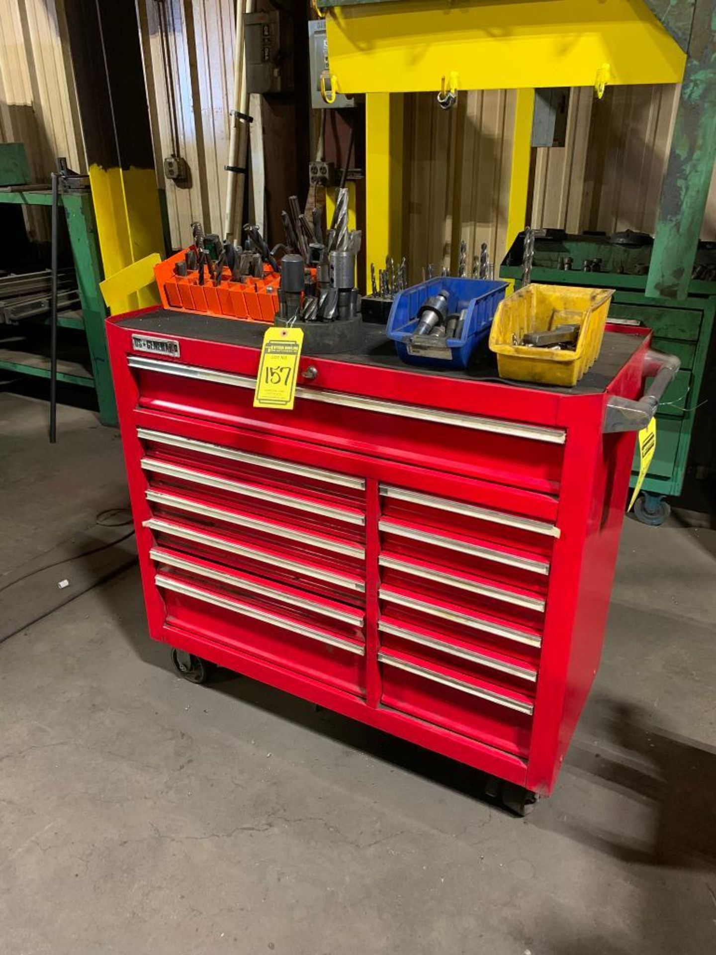 US General Tool Chest w/ Tooling Content, End Mills, Drills, Tool ...